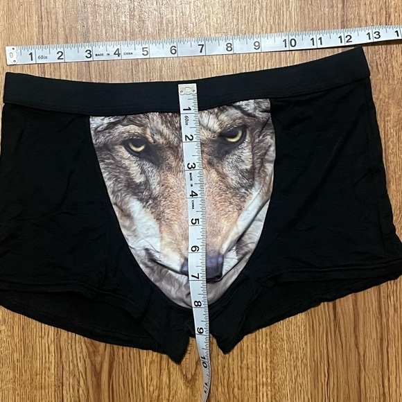 Men's Sexy Funny 3D Wolf Print Boxer Briefs Underwear Shorts Trunks - Picture 4 of 6